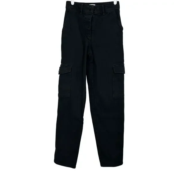 Aritzia Wilfred Free Modern Cargo Pant Black 00 - Picture 2 of 15